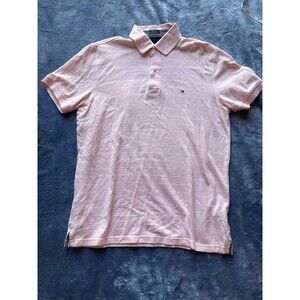 TOMMY HILFIGER Men's Sz L Pink And White  - EXCELLENT CONDITION